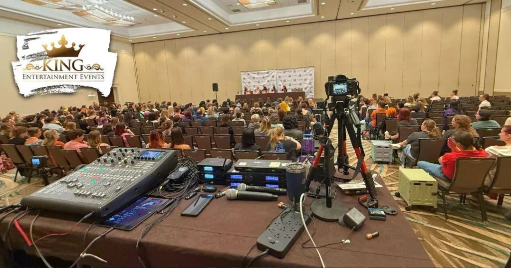 King Entertainment Events corporate conference AV setup in Orlando